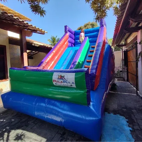 Tobogã Inflável Colorex para alugar em Niterói